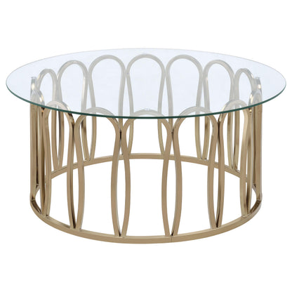  Coaster Furniture Monett 708058-S2 2-piece Coffee and End Table Set - Chocolate Chrome IMAGE 5