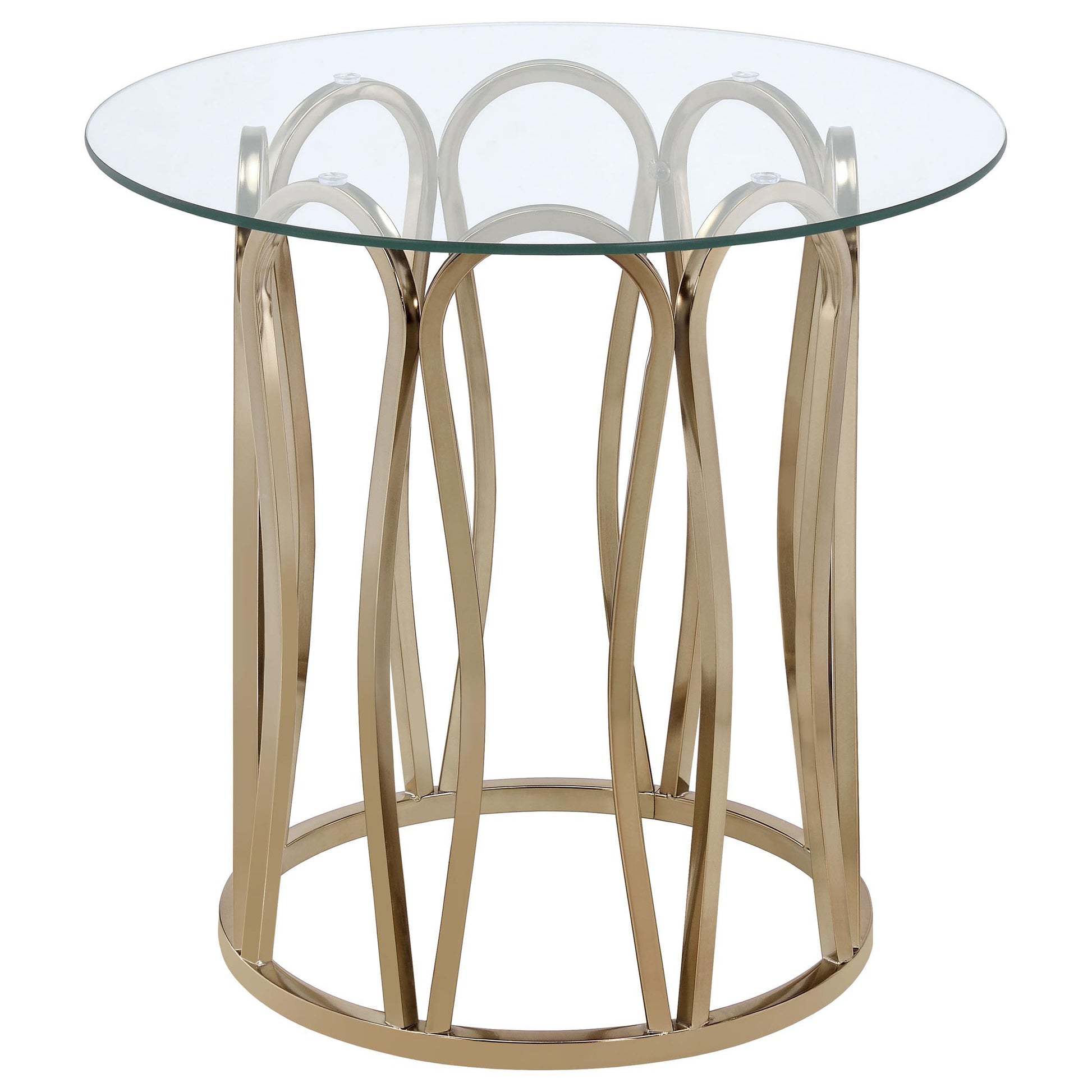  Coaster Furniture Monett 708058-S3 3-piece Coffee and End Table Set - Chocolate Chrome IMAGE 1