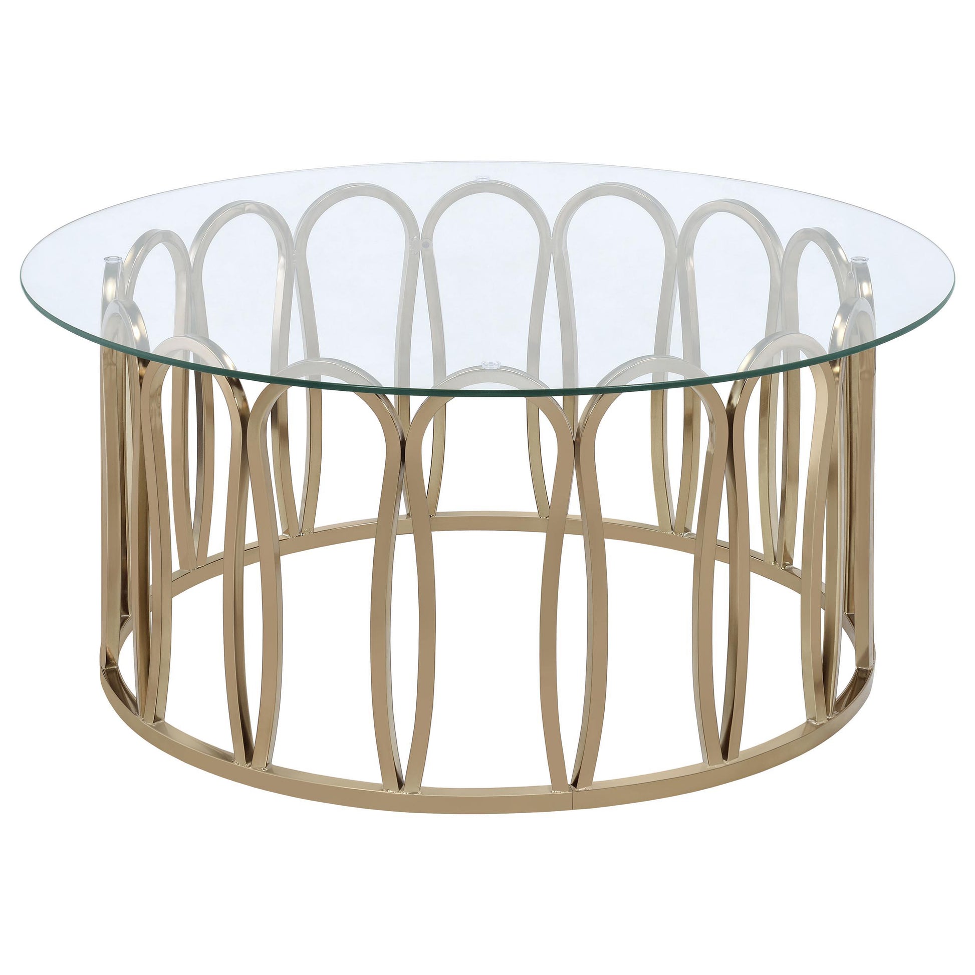  Coaster Furniture Monett 708058-S3 3-piece Coffee and End Table Set - Chocolate Chrome IMAGE 4