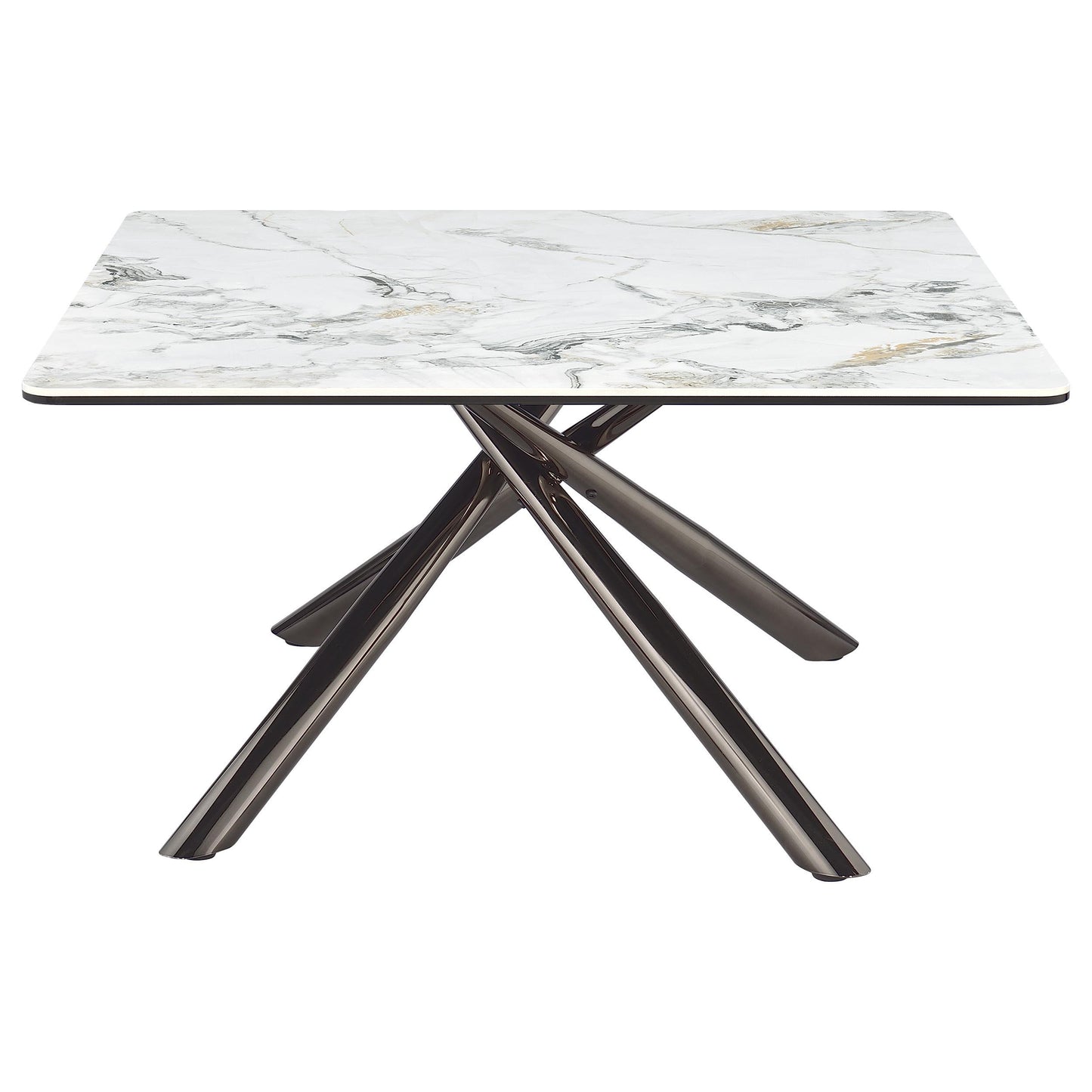  Coaster Furniture Carvell 708138-S3 3-piece Square Coffee and End Table Set - Mirage White IMAGE 7