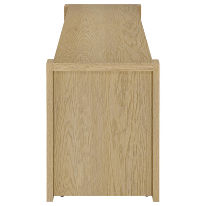  Coaster Furniture Laurelton 708222 60-inch 2-door TV Stand Media Console - Light Oak IMAGE 5