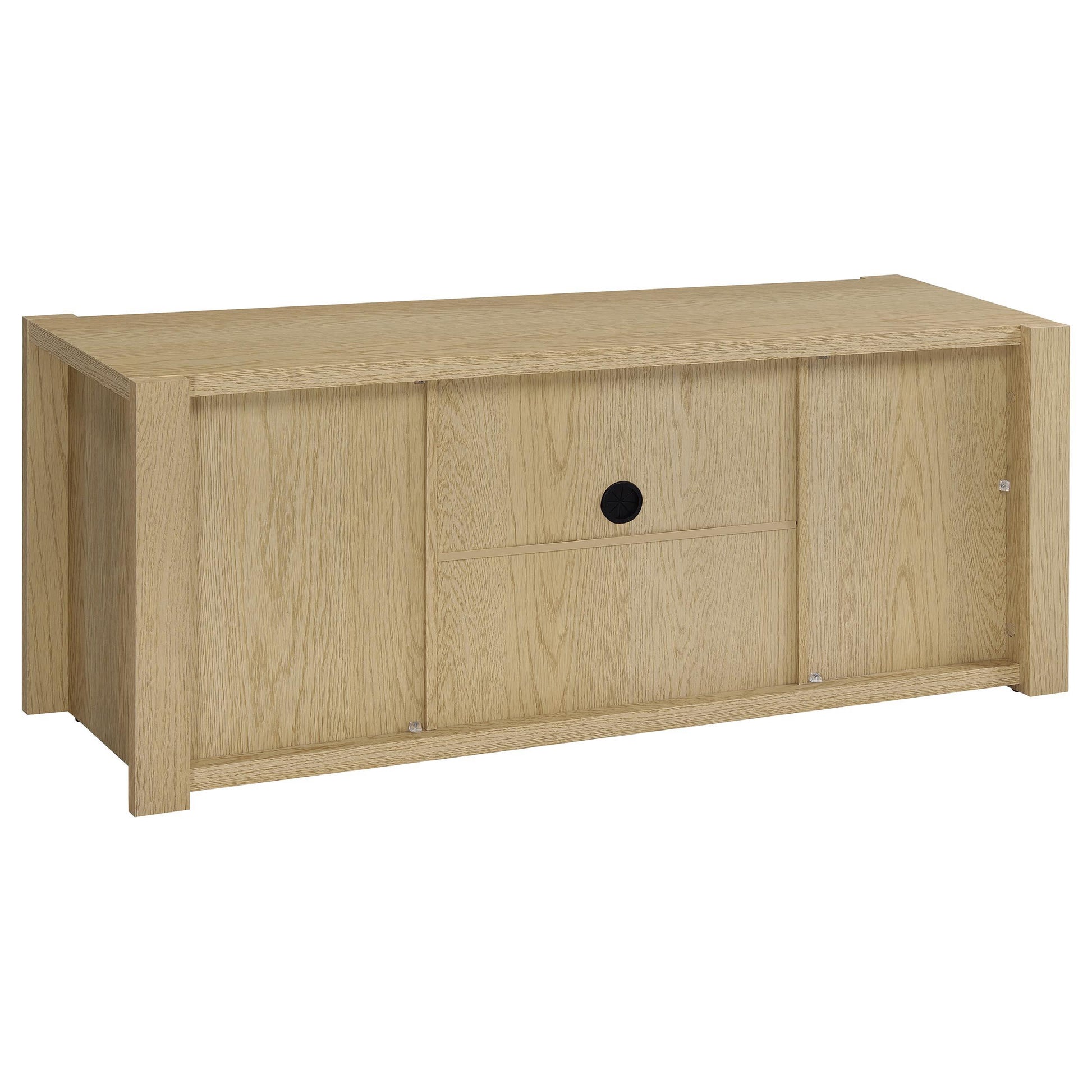  Coaster Furniture Laurelton 708222 60-inch 2-door TV Stand Media Console - Light Oak IMAGE 8