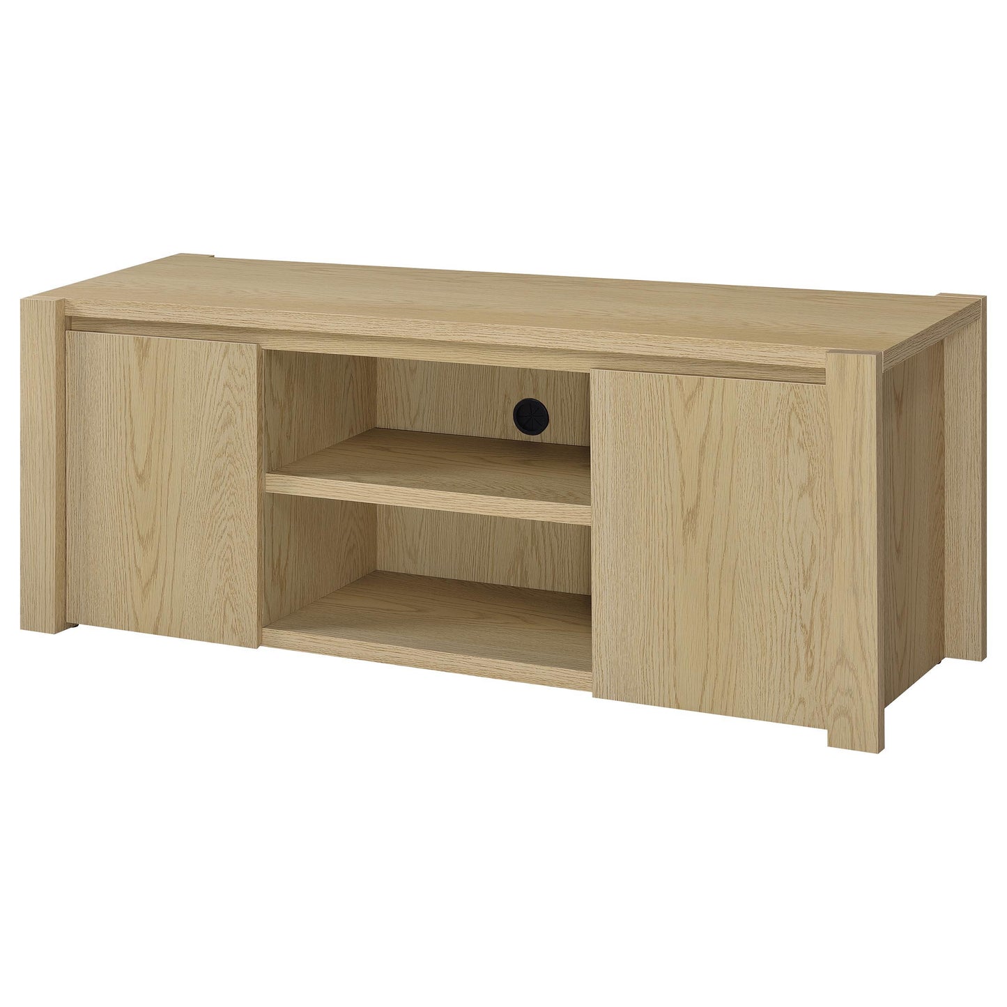  Coaster Furniture Laurelton 708222-SET 3-piece Entertainment Center TV Stand - Light Oak IMAGE 16