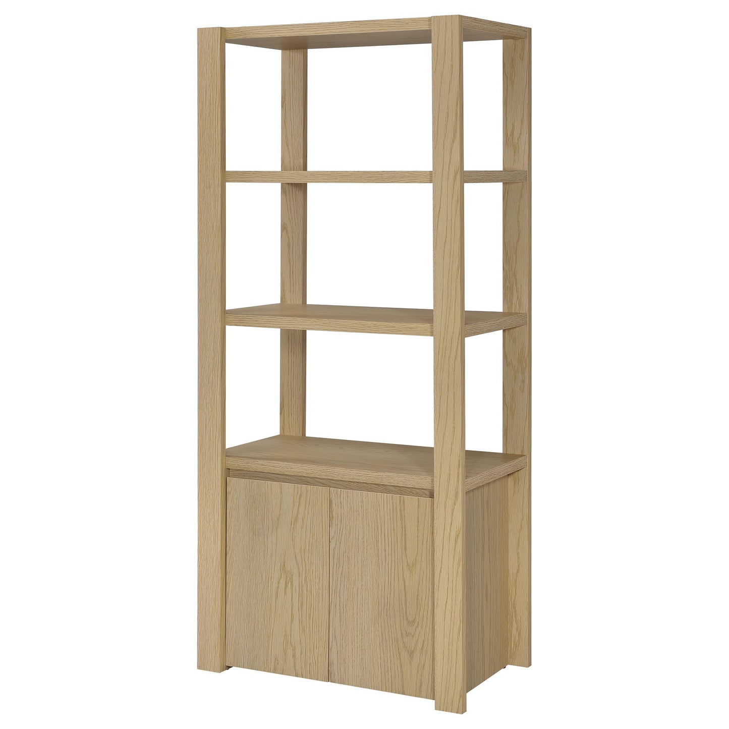  Coaster Furniture Laurelton 708222-SET 3-piece Entertainment Center TV Stand - Light Oak IMAGE 3
