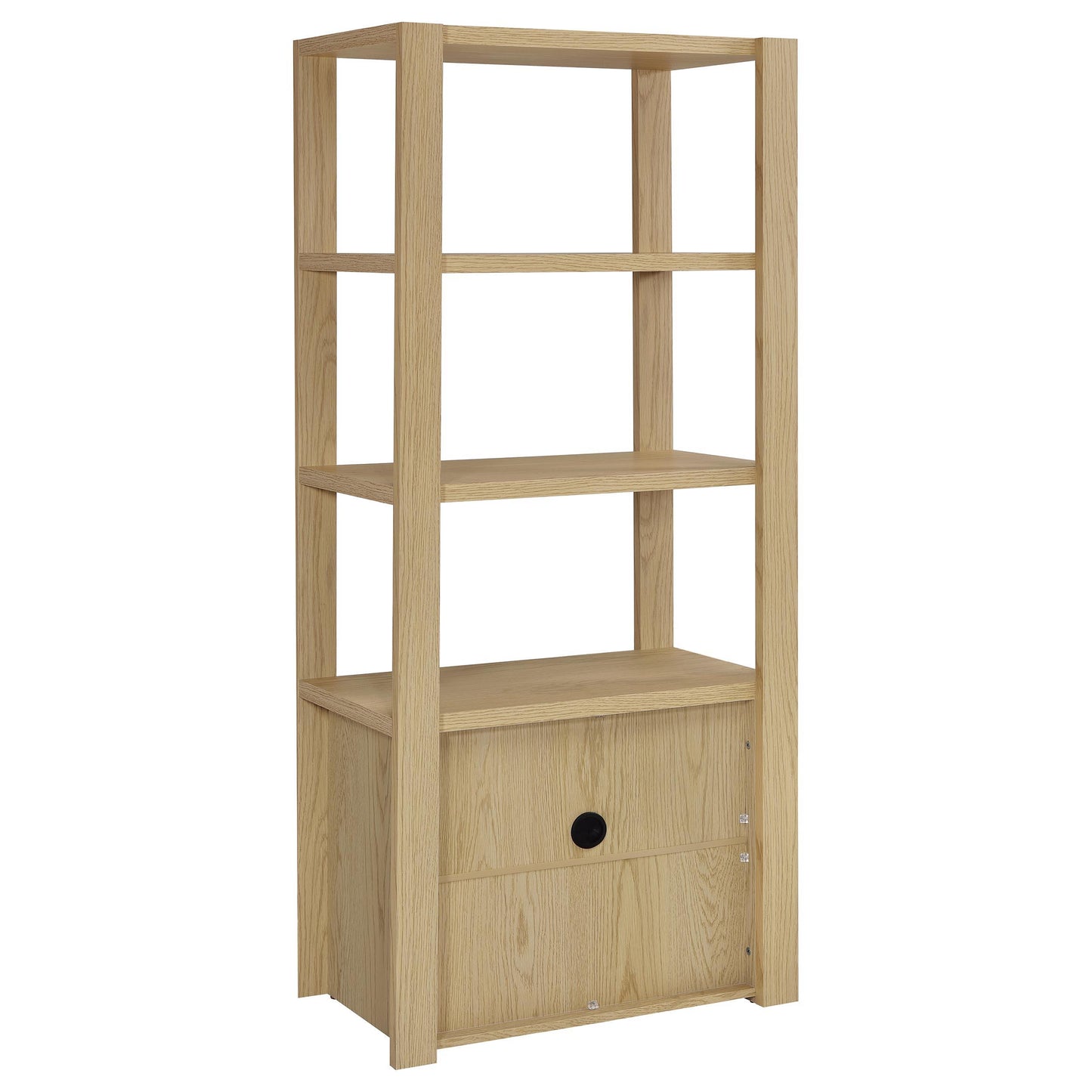  Coaster Furniture Laurelton 708222-SET 3-piece Entertainment Center TV Stand - Light Oak IMAGE 5