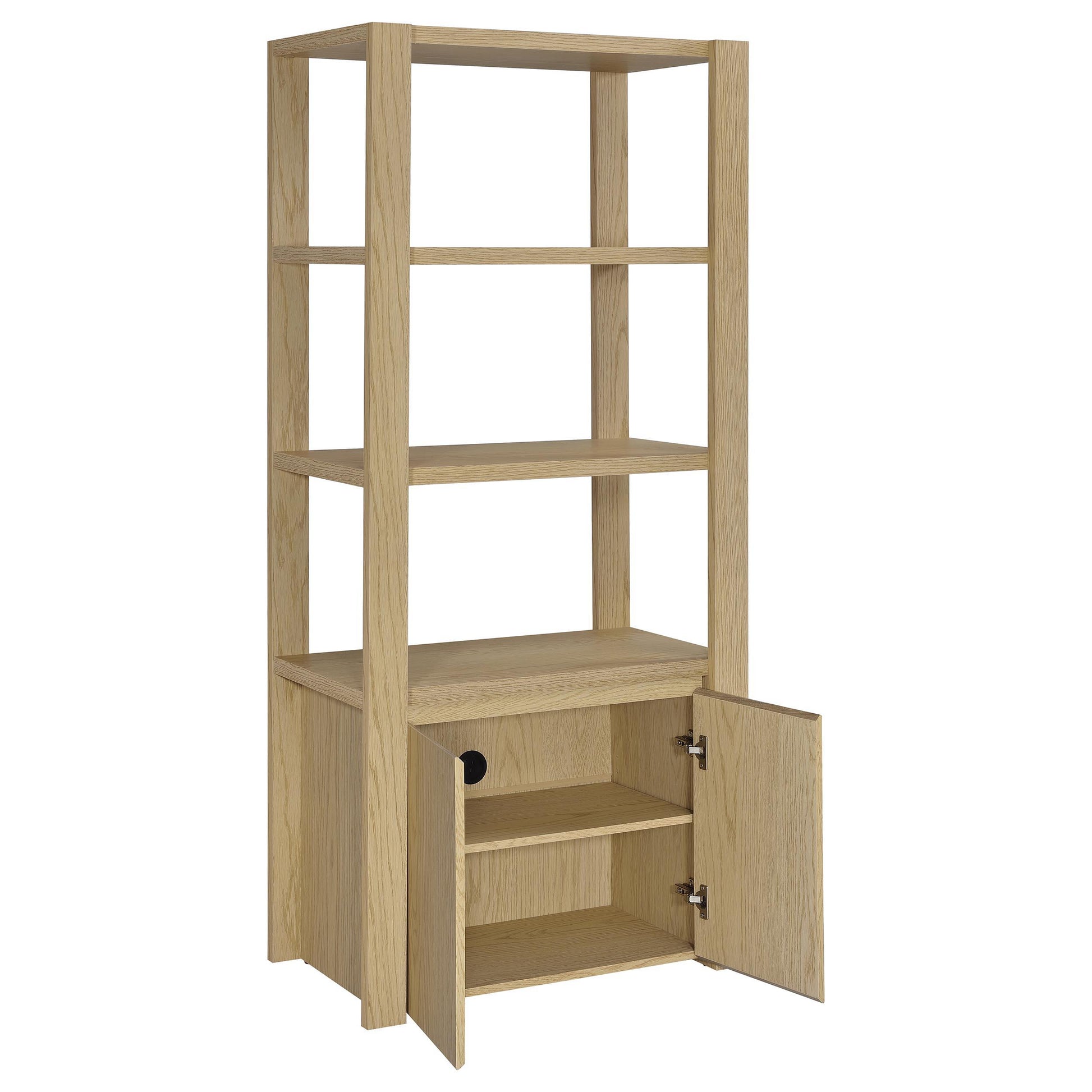 Coaster Furniture Laurelton 708222-SET 3-piece Entertainment Center TV Stand - Light Oak IMAGE 8