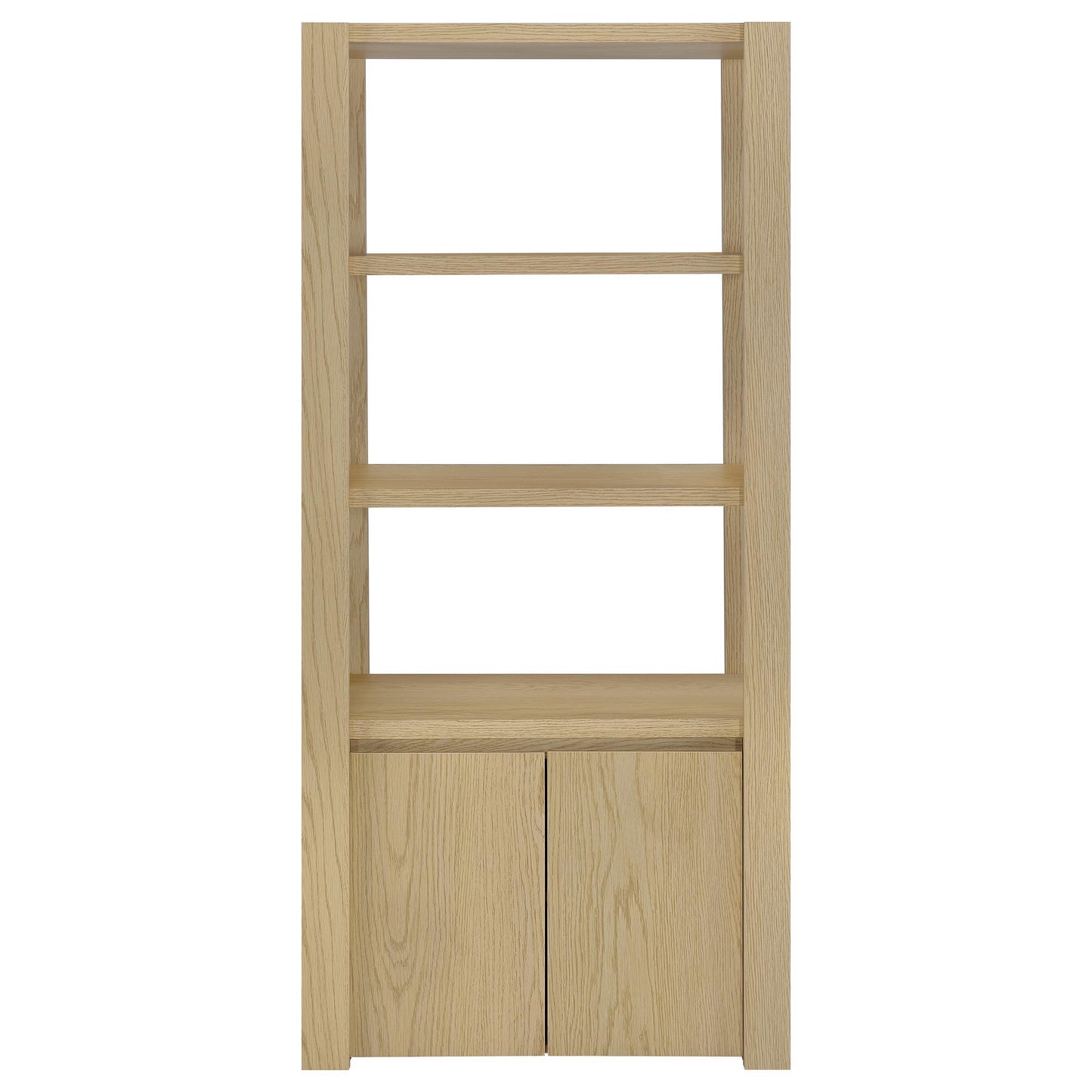  Coaster Furniture Laurelton 708224 3-shelf Media Tower Tall Pier Cabinet - Light Oak IMAGE 11