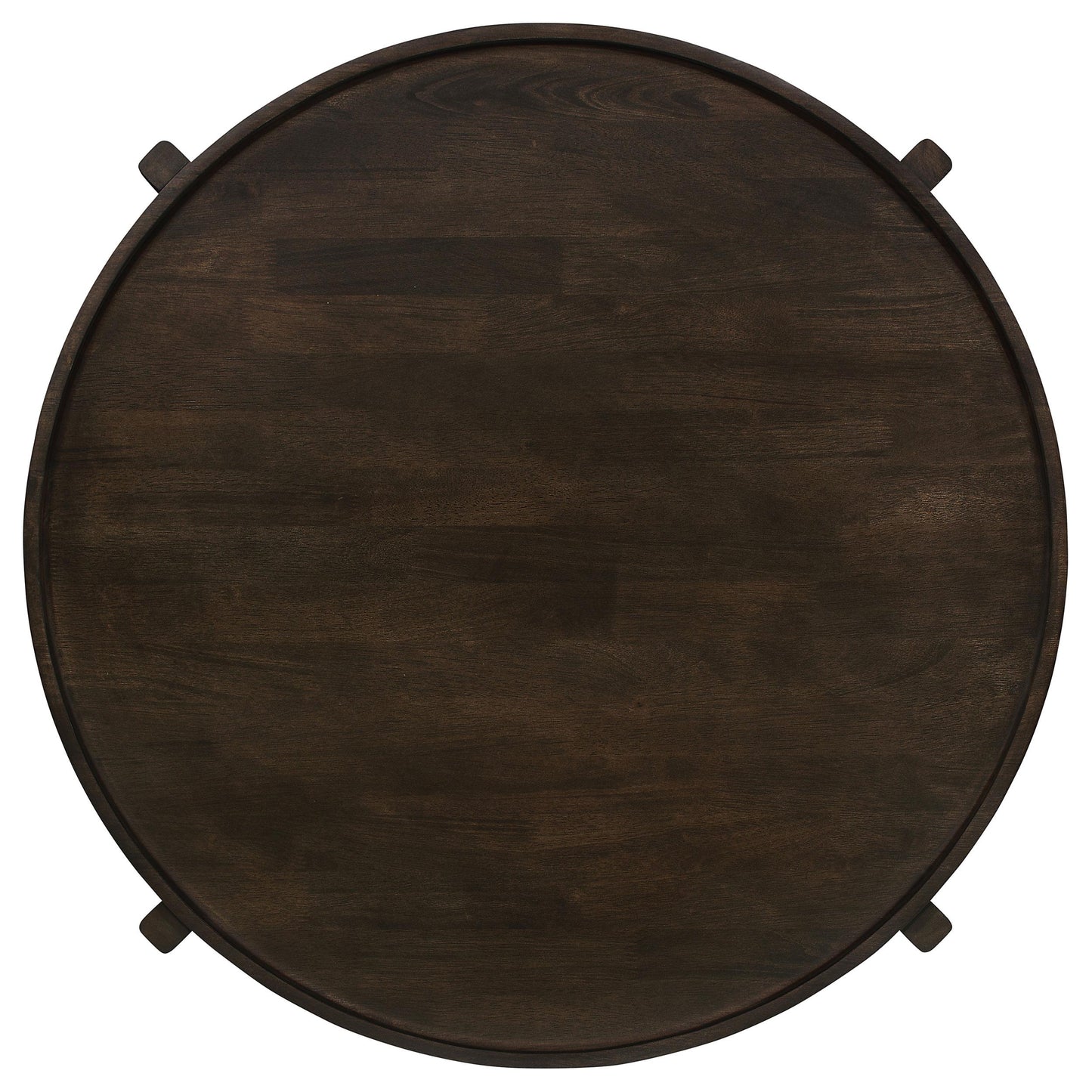  Coaster Furniture Cota 708288-S3 3-piece Solid Wood Coffee and End Table Set - Dark Brown IMAGE 5