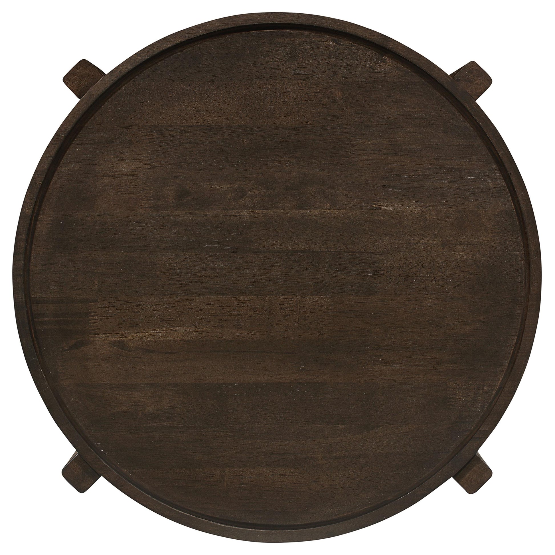  Coaster Furniture Cota 708288-S3 3-piece Solid Wood Coffee and End Table Set - Dark Brown IMAGE 6