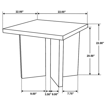  Coaster Furniture Andando 708498-S2 2-piece Coffee and End Table Set - Mango Brown IMAGE 12