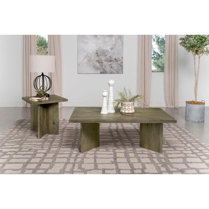  Coaster Furniture Andando 708498-S2 2-piece Coffee and End Table Set - Mango Brown IMAGE 3