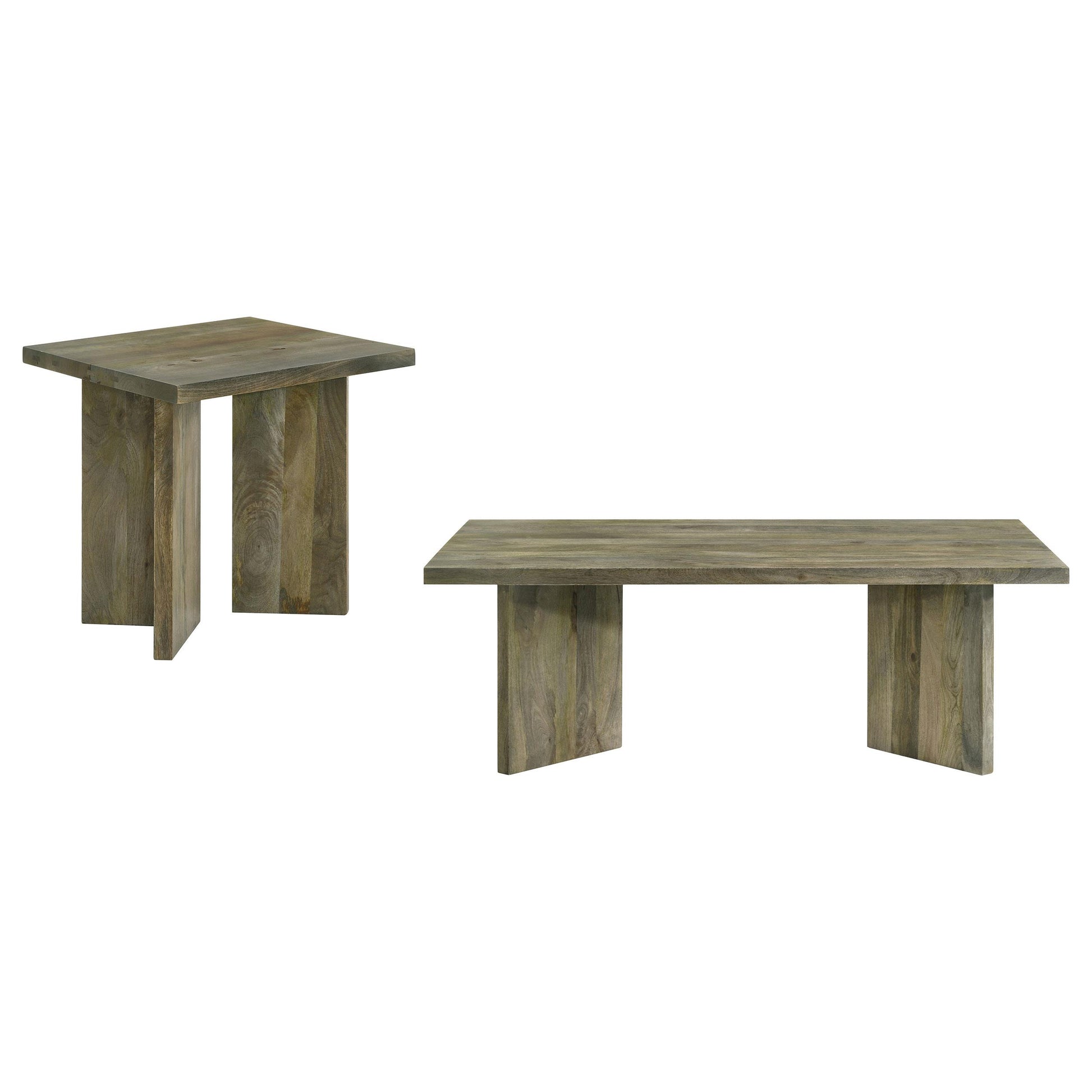  Coaster Furniture Andando 708498-S2 2-piece Coffee and End Table Set - Mango Brown IMAGE 5
