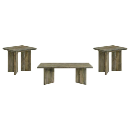  Coaster Furniture Andando 708498-S3 3-piece Coffee and End Table Set - Mango Brown IMAGE 5
