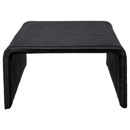  Coaster Furniture Cahya 708518-S2 2-piece Rattan Coffee and End Table Set - Black IMAGE 4