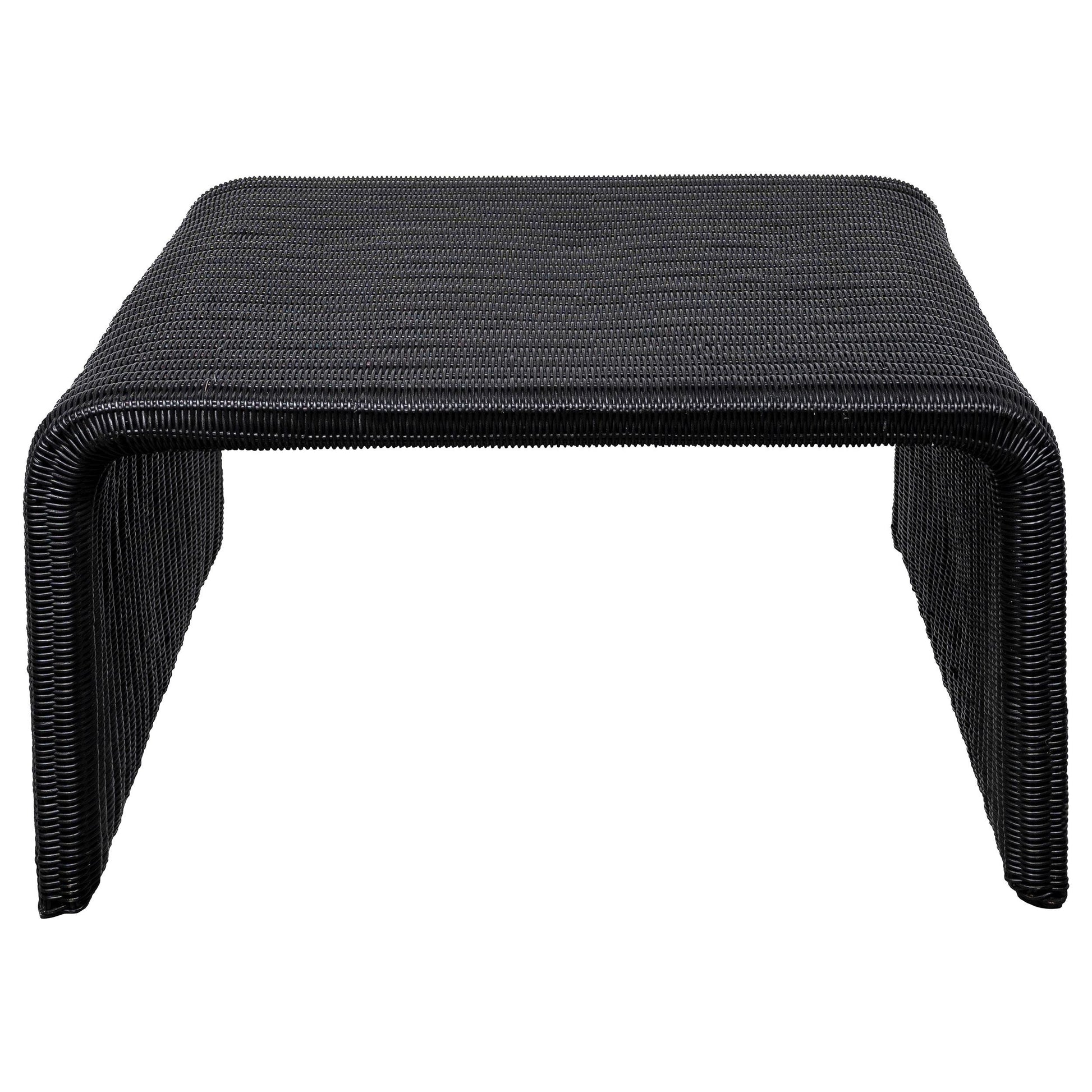  Coaster Furniture Cahya 708518-S3 3-piece Rattan Coffee and End Table Set - Black IMAGE 4