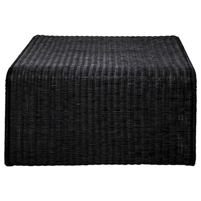  Coaster Furniture Cahya 708518-S3 3-piece Rattan Coffee and End Table Set - Black IMAGE 5