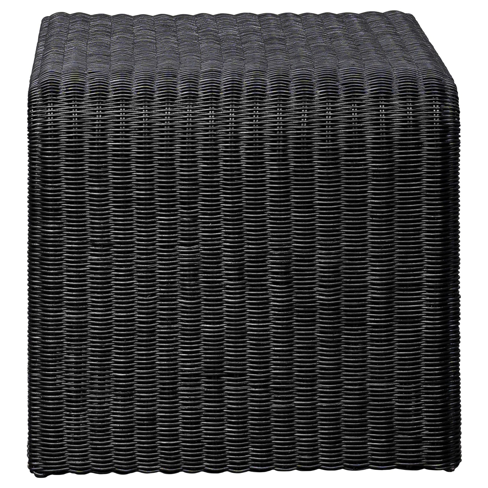  Coaster Furniture Cahya 708518-S3 3-piece Rattan Coffee and End Table Set - Black IMAGE 6