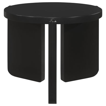  Coaster Furniture Cordova 709678-S3 3-piece Solid Wood Coffee and End Table Set - Black IMAGE 8
