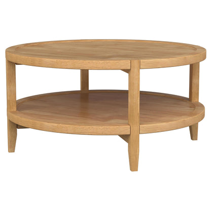  Coaster Furniture Camillo 709698-S3 3-piece Round Coffee and End Table Set - Maple IMAGE 11