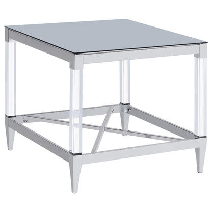  Coaster Furniture Lindley 709728-S2 2-piece Square Coffee and End Table Set - Chrome IMAGE 10