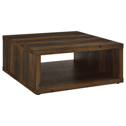  Coaster Furniture Frisco 710508-S2 2-piece Coffee and End Table Set - Dark Pine IMAGE 7
