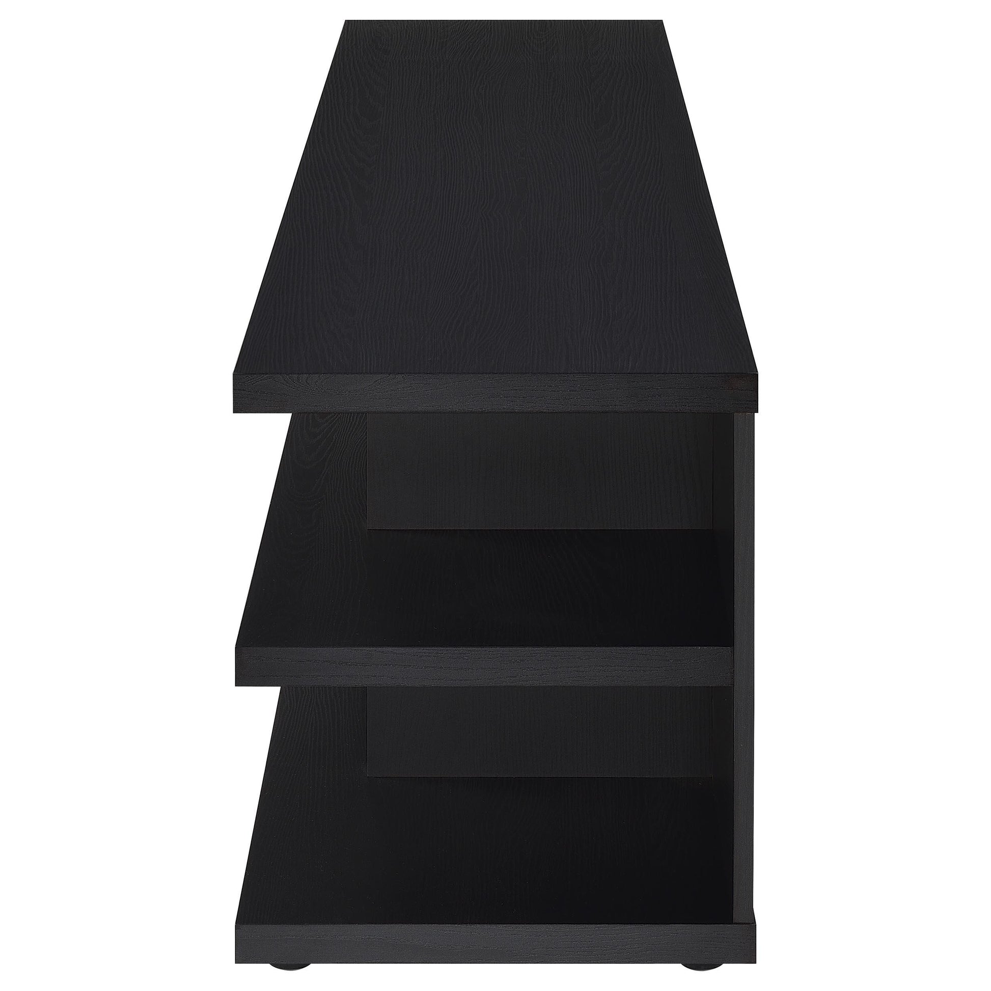  Coaster Furniture Cartmill 710533 78-inch 2-tier TV Stand Media Console - Black IMAGE 4