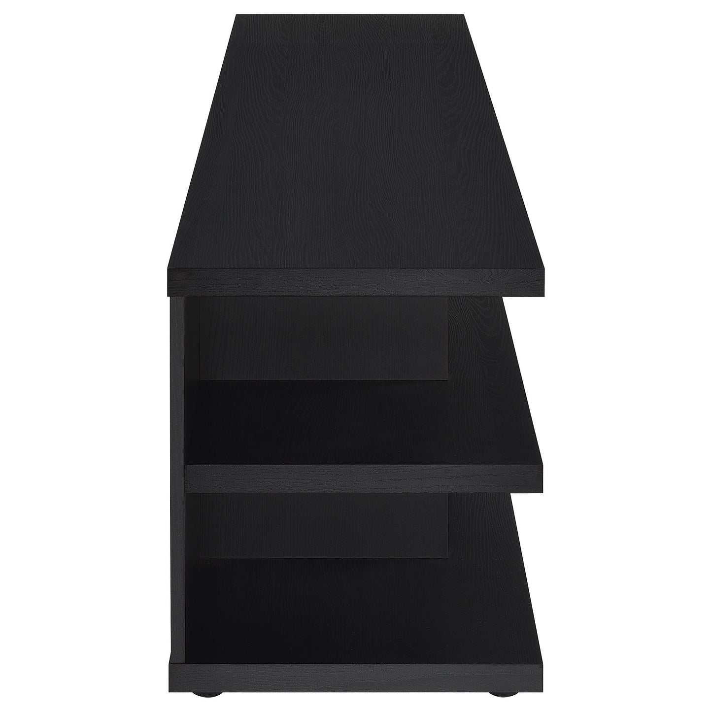  Coaster Furniture Cartmill 710533 78-inch 2-tier TV Stand Media Console - Black IMAGE 5