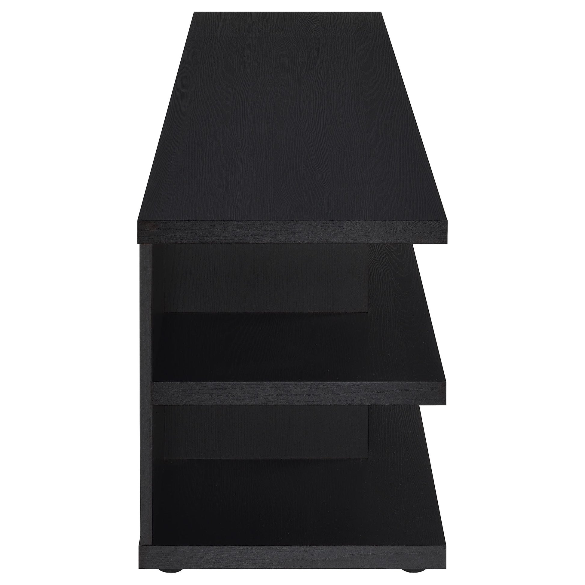  Coaster Furniture Cartmill 710533 78-inch 2-tier TV Stand Media Console - Black IMAGE 5