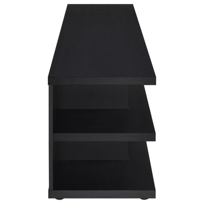  Coaster Furniture Cartmill 710533 78-inch 2-tier TV Stand Media Console - Black IMAGE 5