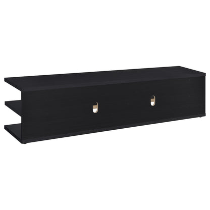  Coaster Furniture Cartmill 710533 78-inch 2-tier TV Stand Media Console - Black IMAGE 7