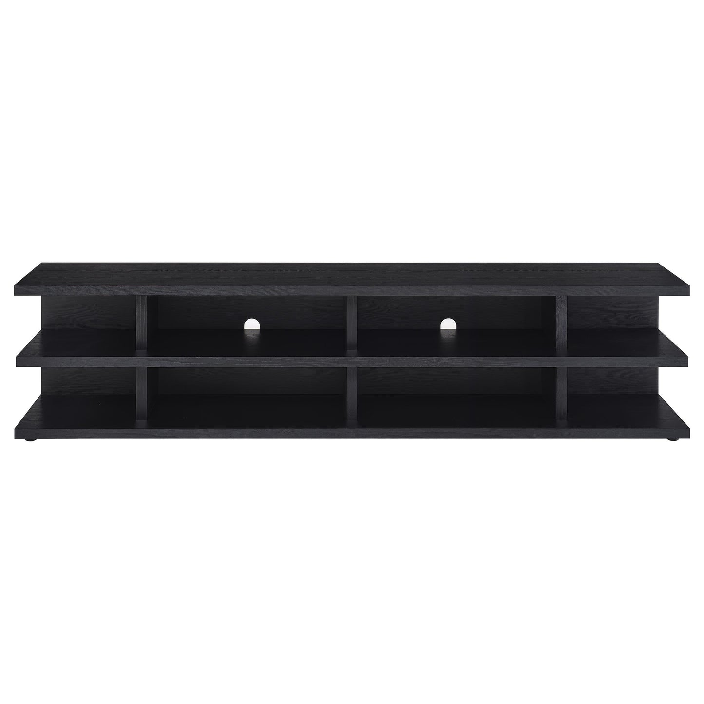  Coaster Furniture Cartmill 710533 78-inch 2-tier TV Stand Media Console - Black IMAGE 8