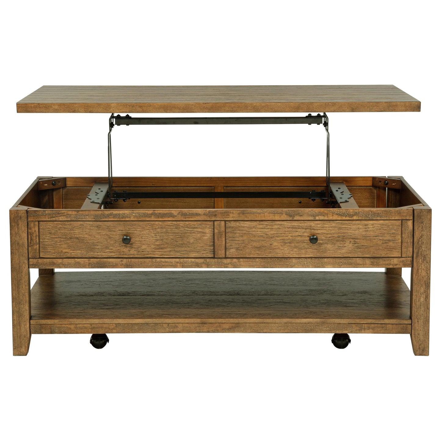  Coaster Furniture Payne 710545 48-inch Mobile Lift Top Coffee Table - Distressed Brown IMAGE 8
