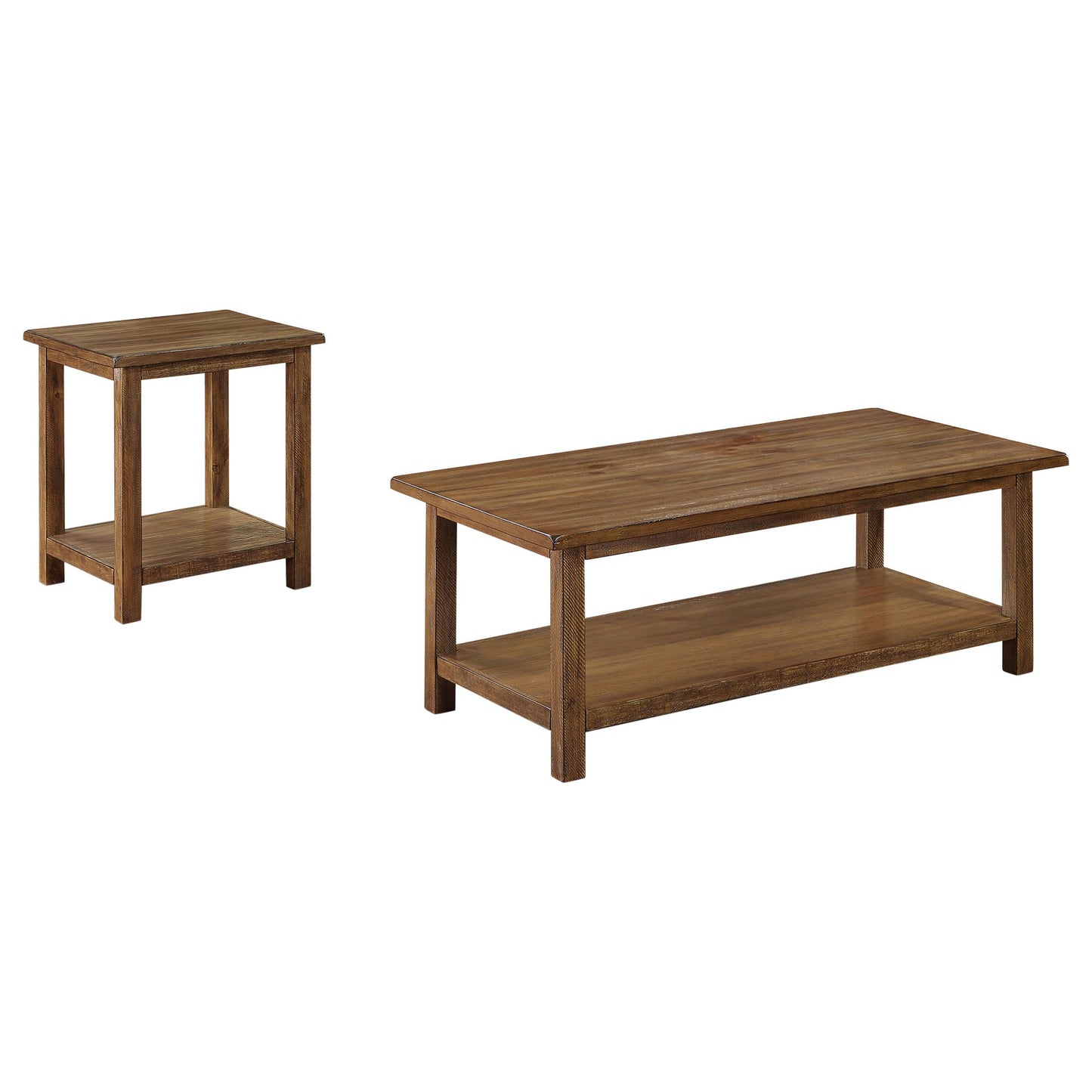  Coaster Furniture Payne 710548-S2A 2-piece Coffee and End Table Set - Distressed Brown IMAGE 4