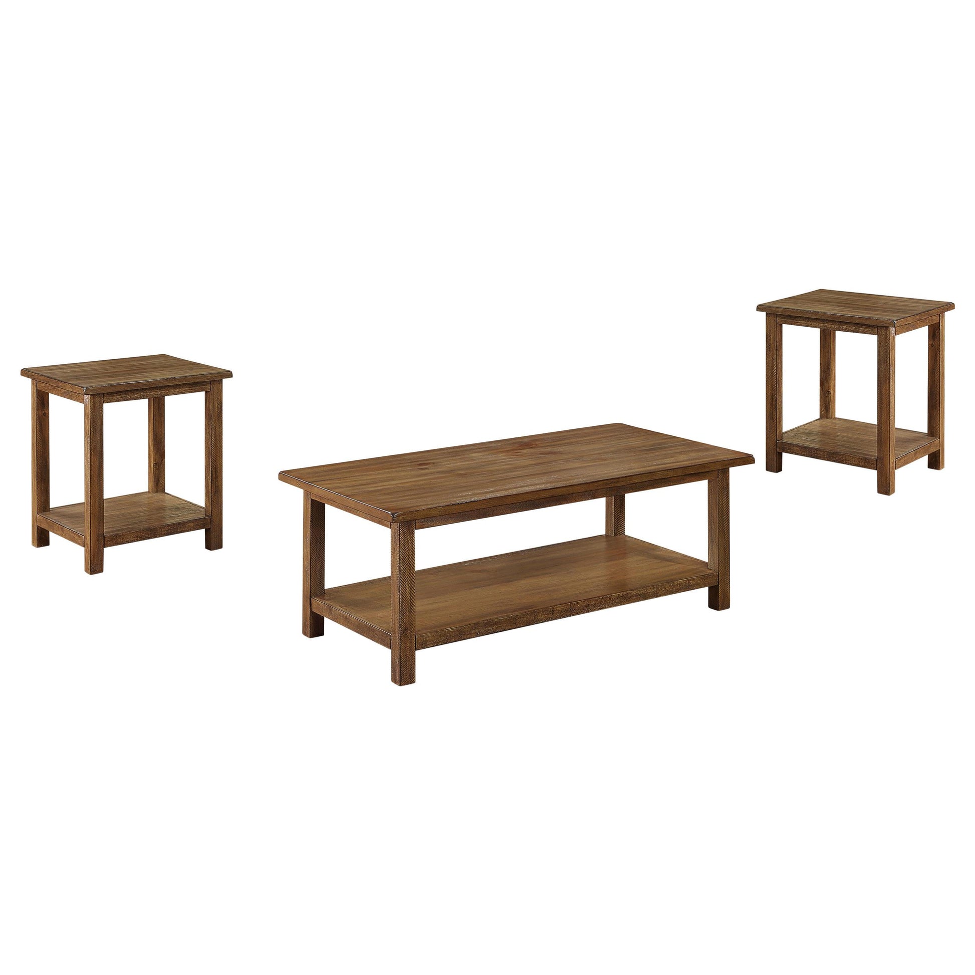  Coaster Furniture Payne 710548-S3A 3-piece Coffee and End Table Set - Distressed Brown IMAGE 5