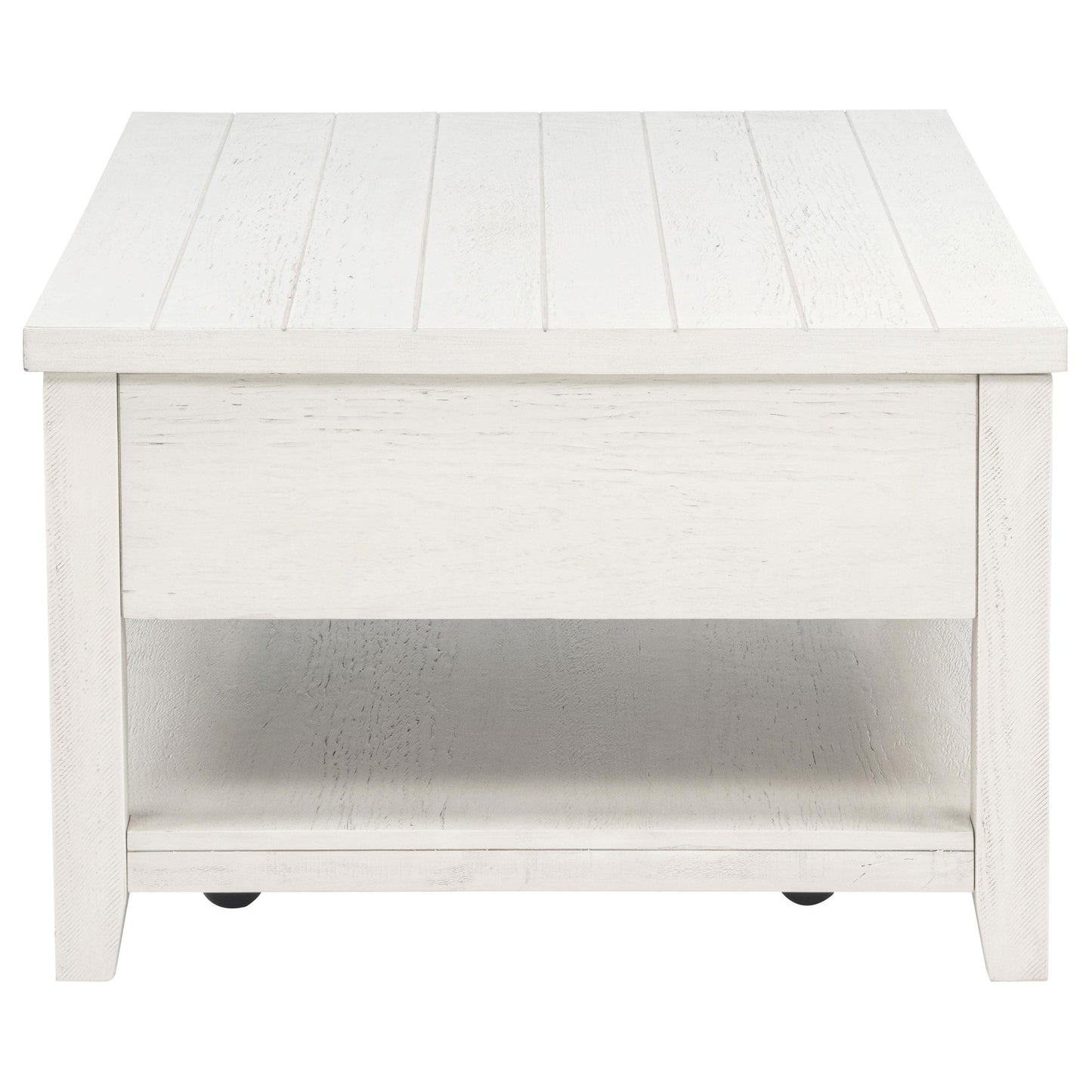  Coaster Furniture Payne 710555 48-inch Mobile Lift Top Coffee Table - Distressed White IMAGE 3