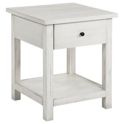  Coaster Furniture Payne 710558-S2 2-piece Coffee and 1-drawer End Table Set - White IMAGE 6