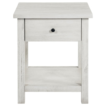  Coaster Furniture Payne 710558-S2 2-piece Coffee and 1-drawer End Table Set - White IMAGE 9