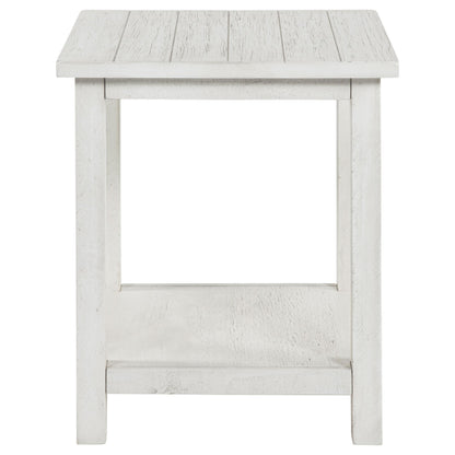  Coaster Furniture Payne 710558-S3A 3-piece Coffee and End Table Set - Distressed White IMAGE 1