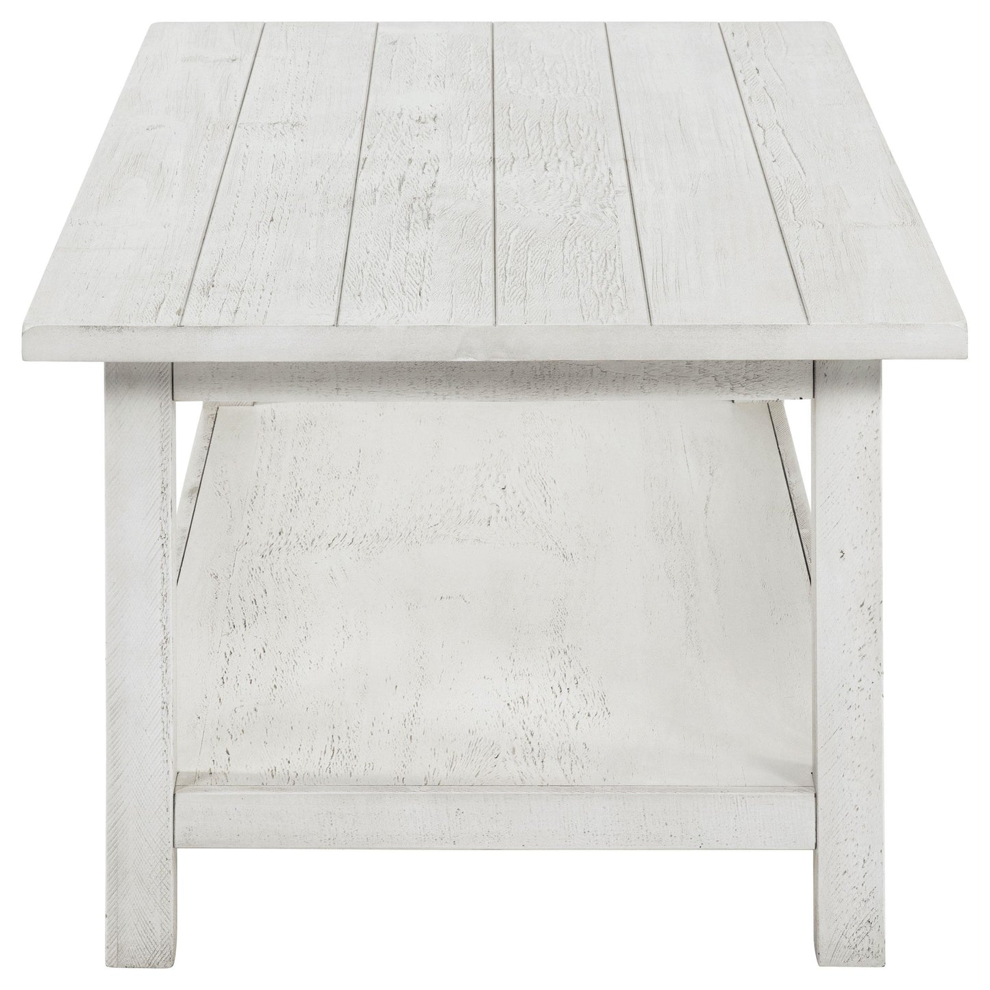  Coaster Furniture Payne 710558-S3A 3-piece Coffee and End Table Set - Distressed White IMAGE 3