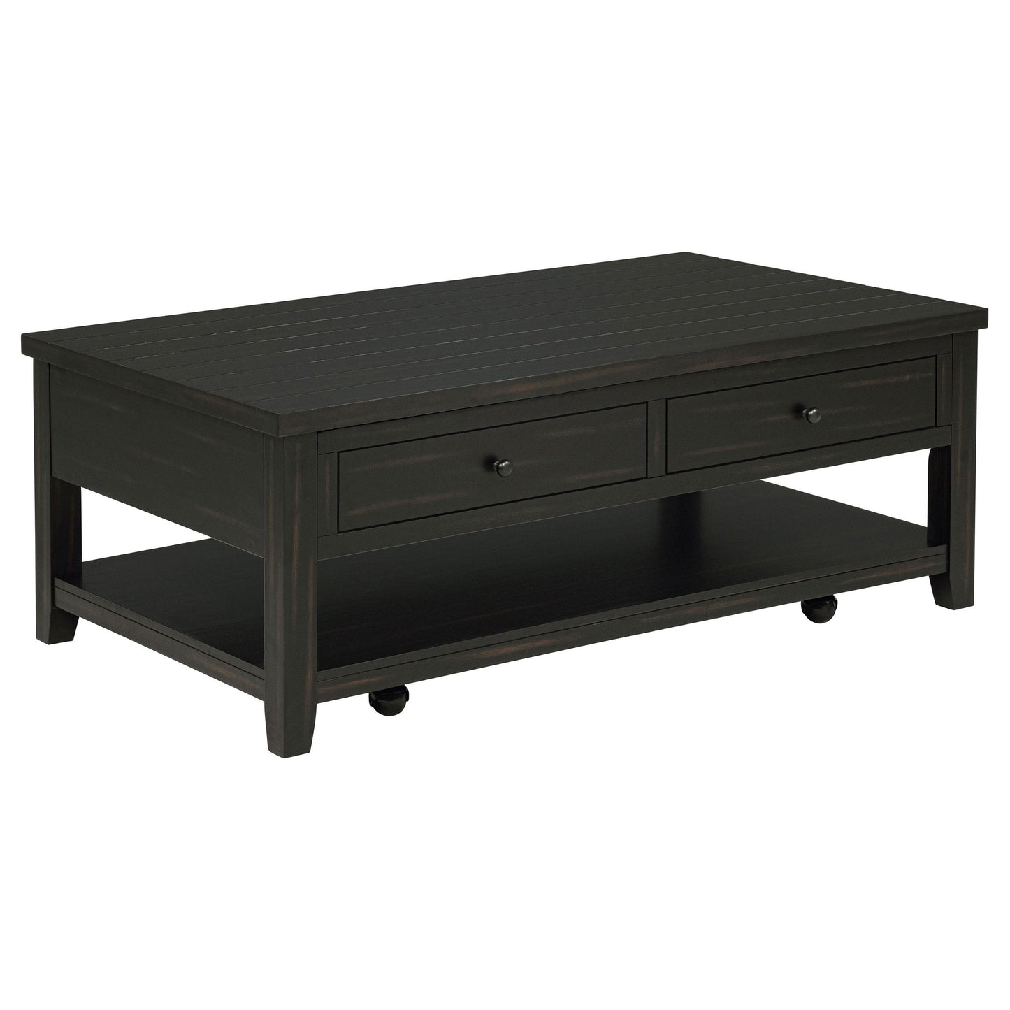 Coaster Furniture Payne 710565 48-inch Mobile Lift Top Coffee Table - Distressed Java IMAGE 1