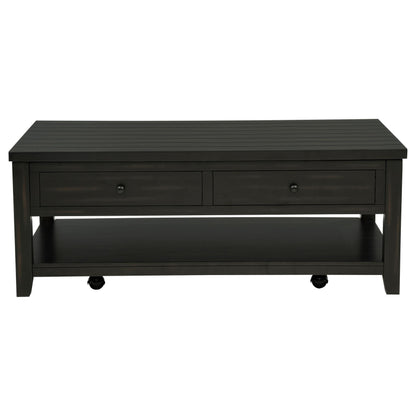  Coaster Furniture Payne 710565 48-inch Mobile Lift Top Coffee Table - Distressed Java IMAGE 4