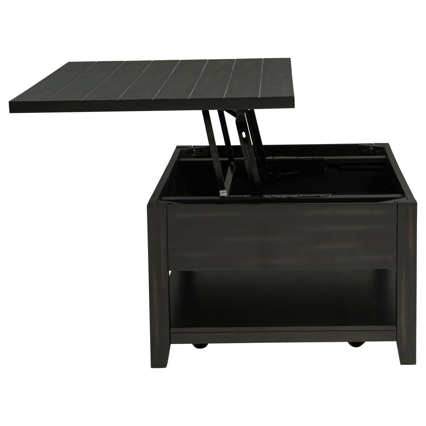  Coaster Furniture Payne 710565 48-inch Mobile Lift Top Coffee Table - Distressed Java IMAGE 5