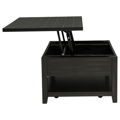  Coaster Furniture Payne 710565 48-inch Mobile Lift Top Coffee Table - Distressed Java IMAGE 5