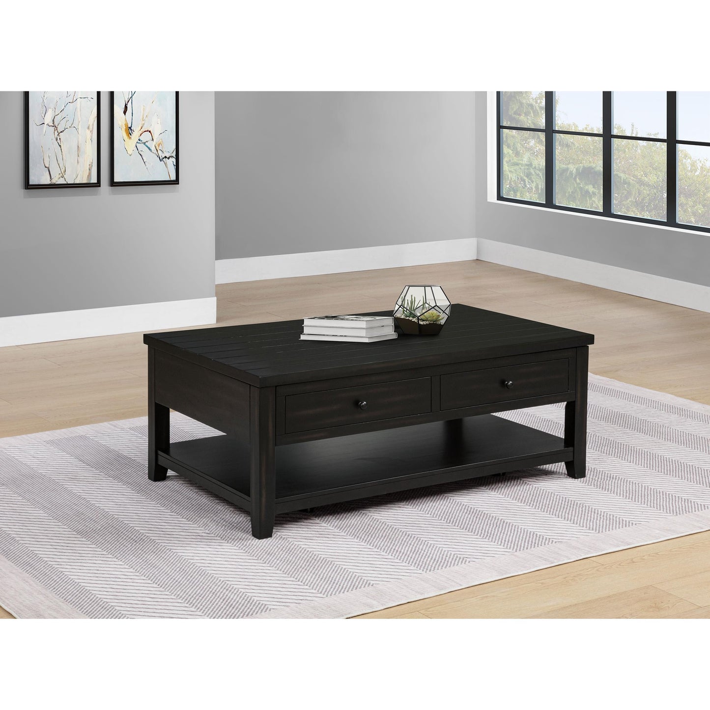 Coaster Furniture Payne 710565 48-inch Mobile Lift Top Coffee Table - Distressed Java IMAGE 6