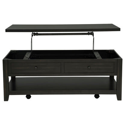  Coaster Furniture Payne 710565 48-inch Mobile Lift Top Coffee Table - Distressed Java IMAGE 7