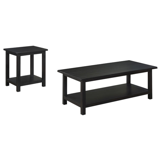  Coaster Furniture Payne 710568-S2A 2-piece Coffee and End Table Set - Distressed Java IMAGE 1