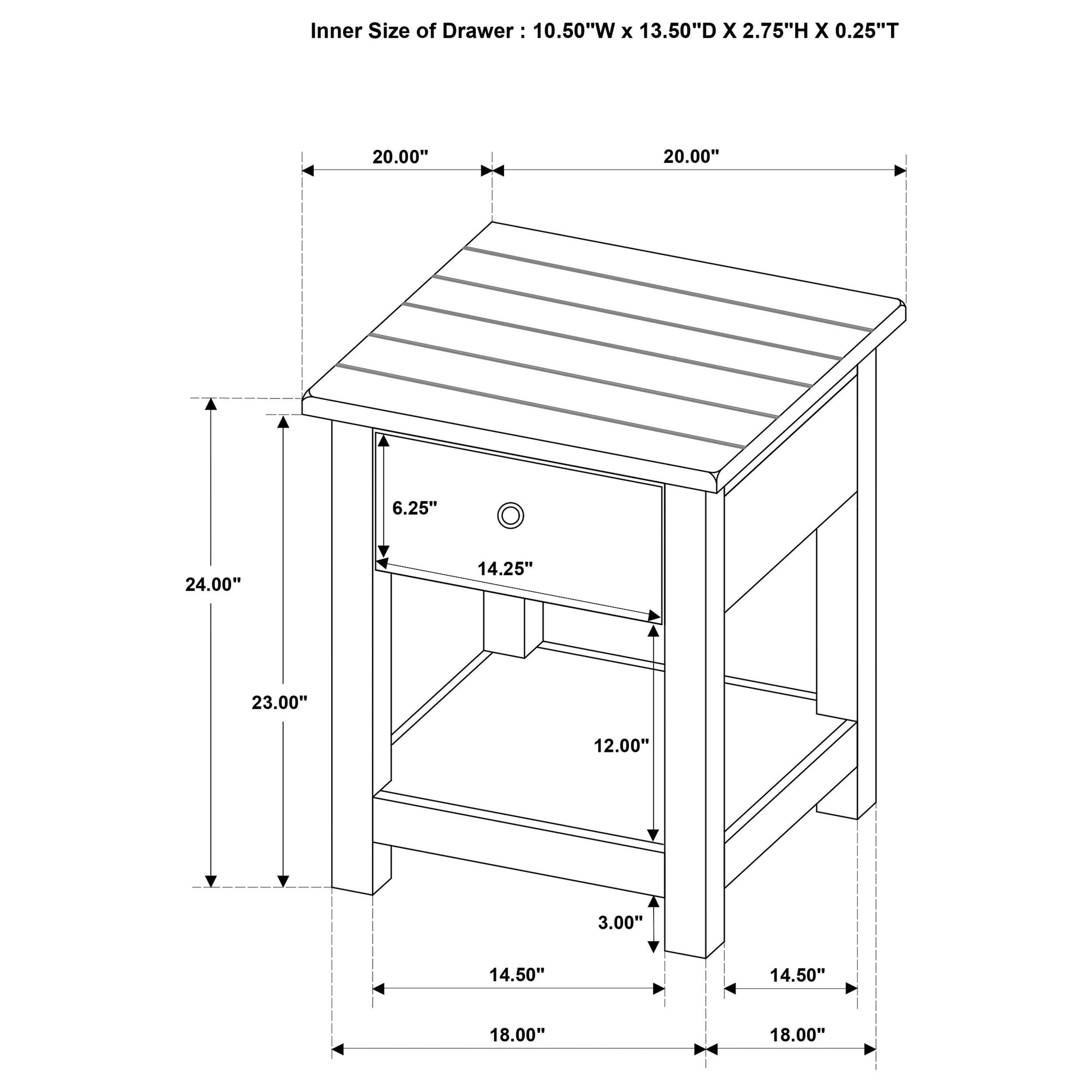  Coaster Furniture Payne 710568-S3 3-piece Coffee and 1-drawer End Table Set - Java IMAGE 10