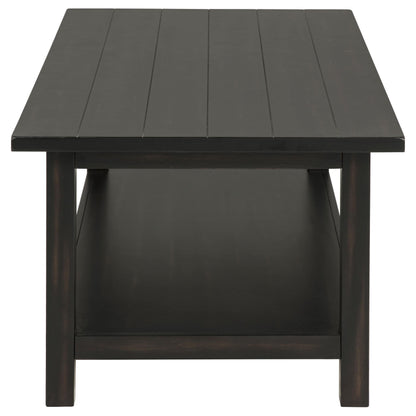  Coaster Furniture Payne 710568-S3 3-piece Coffee and 1-drawer End Table Set - Java IMAGE 3
