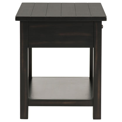  Coaster Furniture Payne 710568-S3 3-piece Coffee and 1-drawer End Table Set - Java IMAGE 4