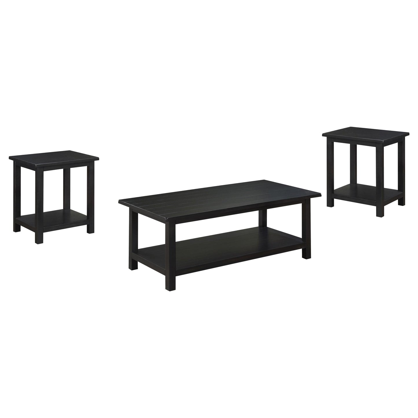  Coaster Furniture Payne 710568-S3A 3-piece Coffee and End Table Set - Distressed Java IMAGE 1